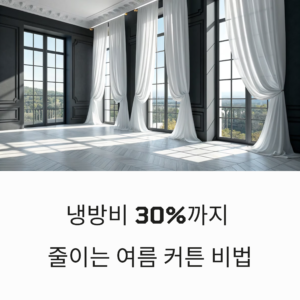 냉방비 줄이는 여름 커튼 활용법 5가지