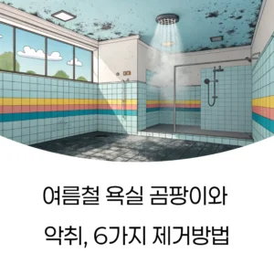 여름철 욕실 곰팡이와 악취 없애는 관리법 6가지