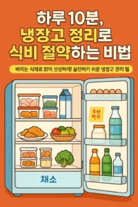 냉장고 정리로 식비 절약하는 비법