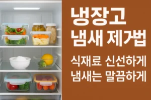 냉장고 냄새 제거법