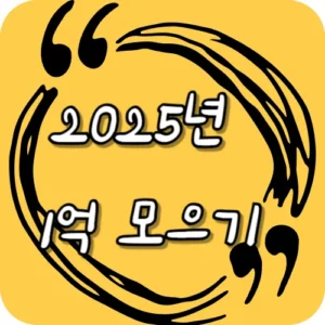 2025년 1억 모으기