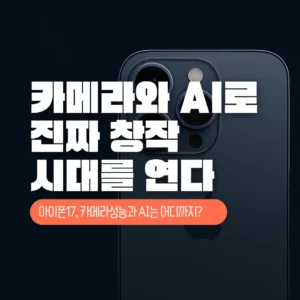아이폰17 카메라와 AI성능