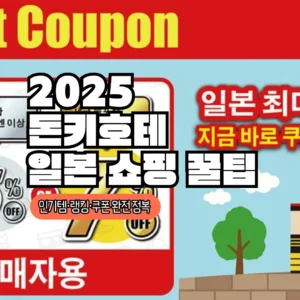 2025 돈키호테 일본 쇼핑 꿀팁