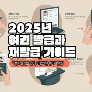 2025년 여권 발급과 재발급