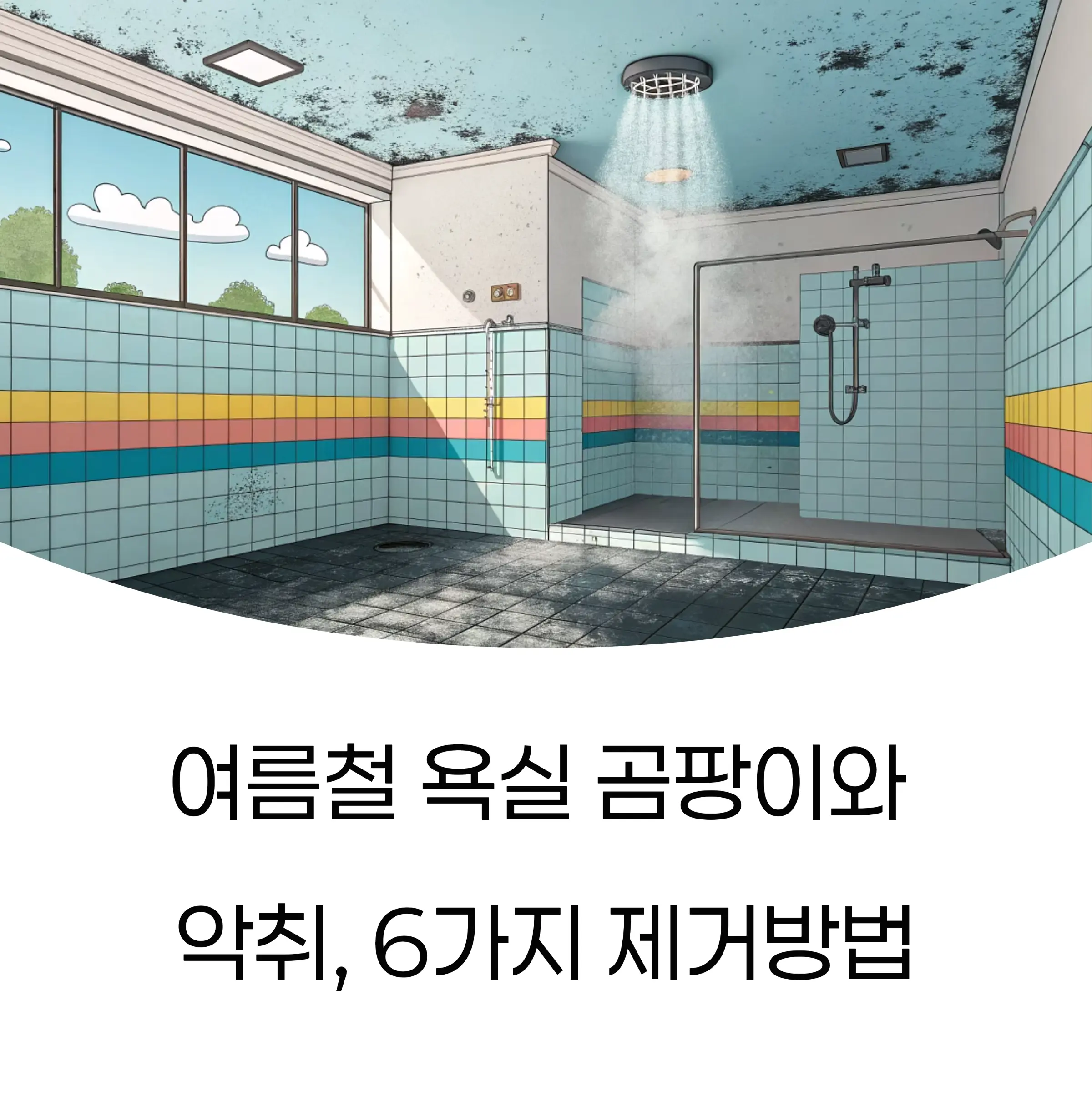 여름철 욕실 곰팡이와 악취 없애는 관리법 6가지