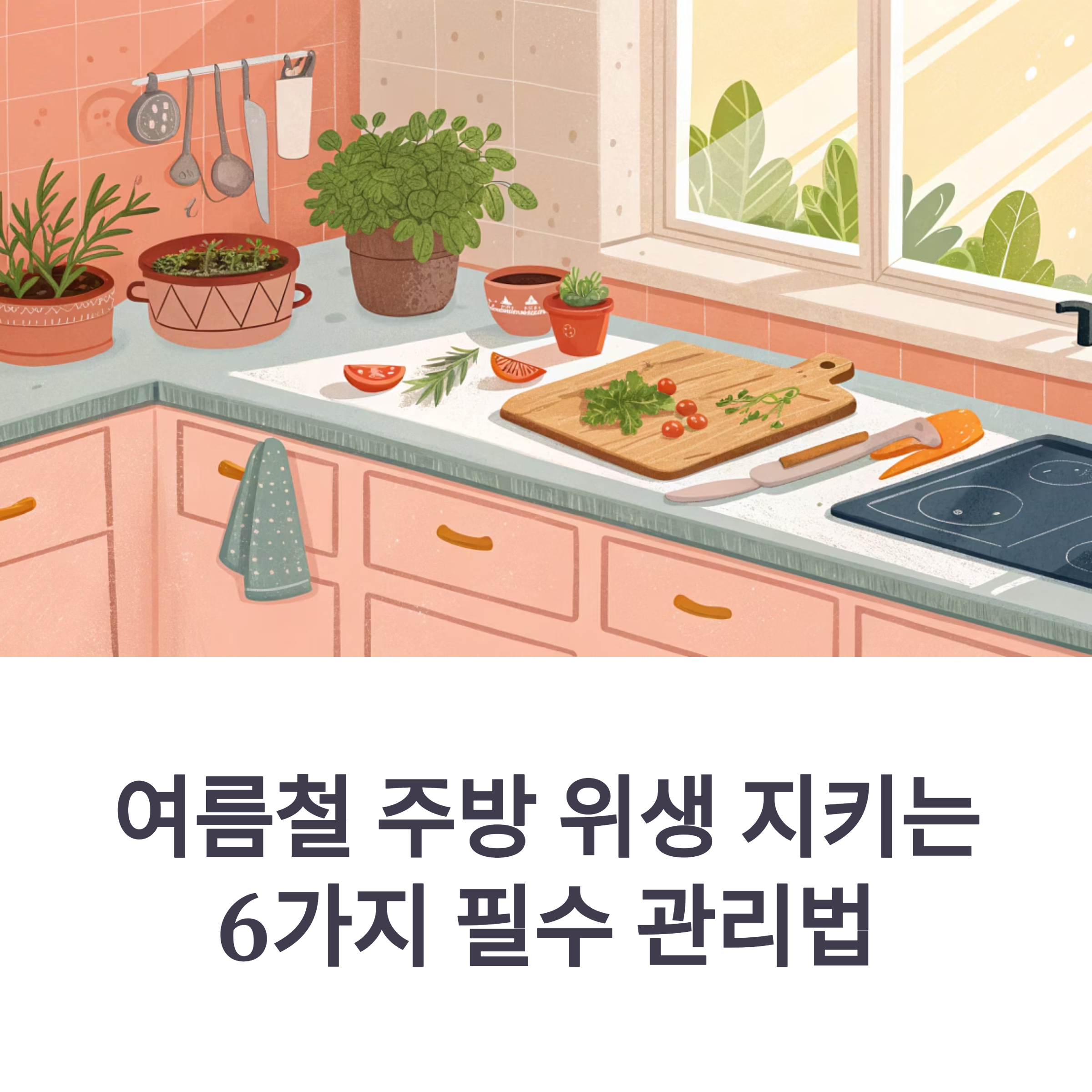 여름철 주방 위생 지키는 6가지 필수 관리법