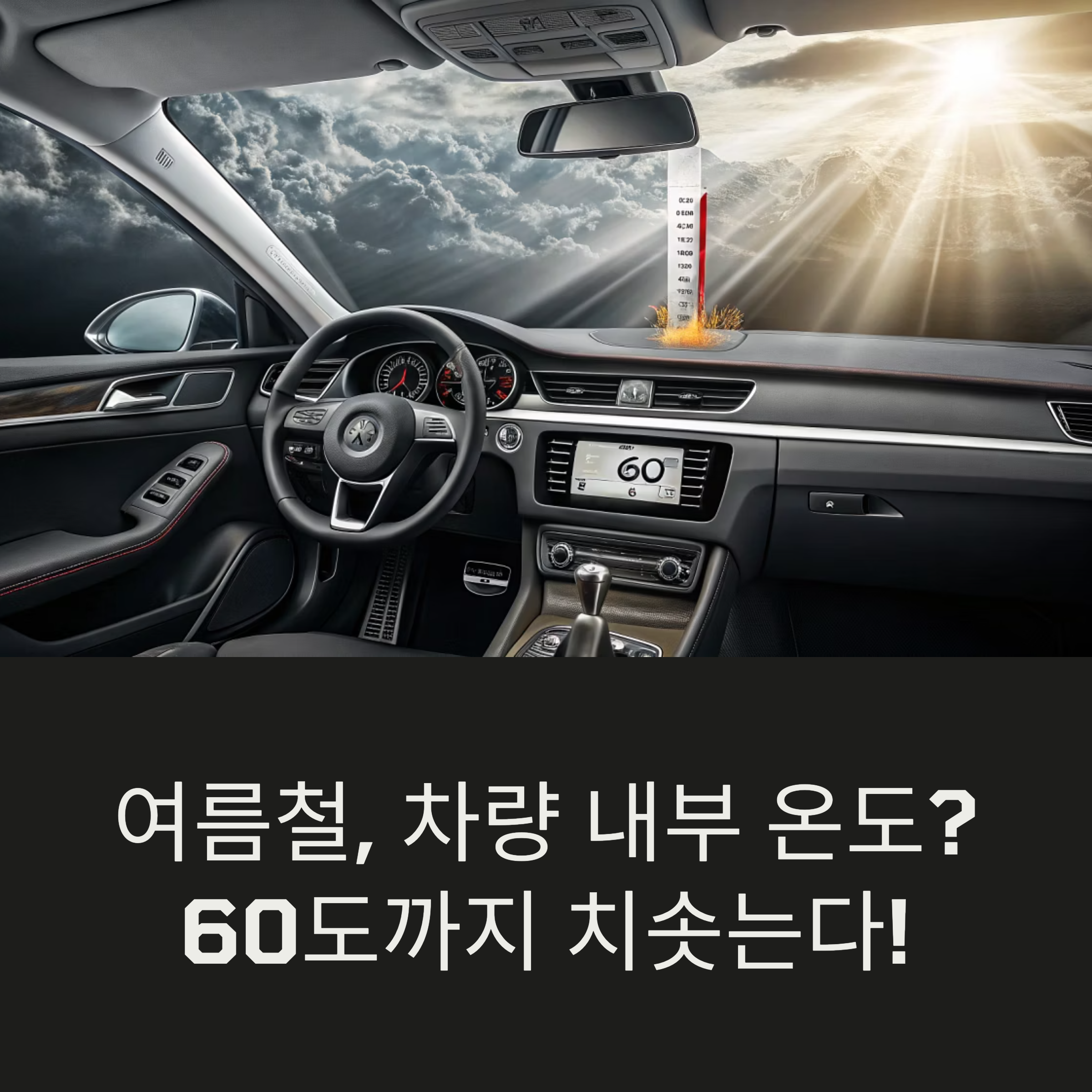 여름철 차량 실내 온도 낮추는 효과적인 관리법 6가지