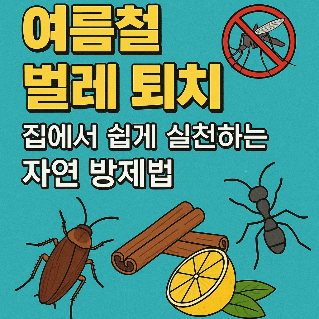 집에서 쉽게 실천하는 6가지 자연 방제법