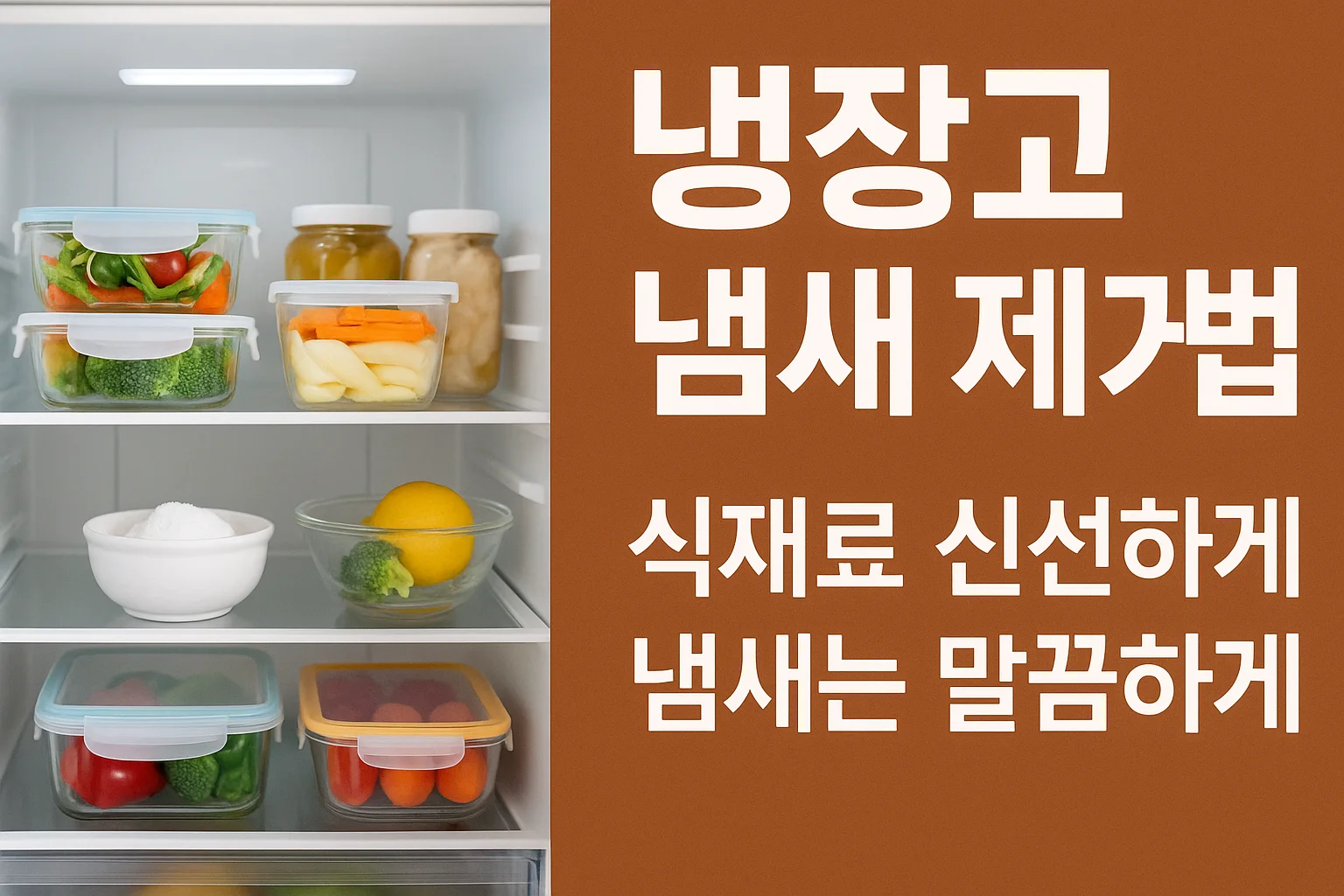 냉장고 냄새 제거법