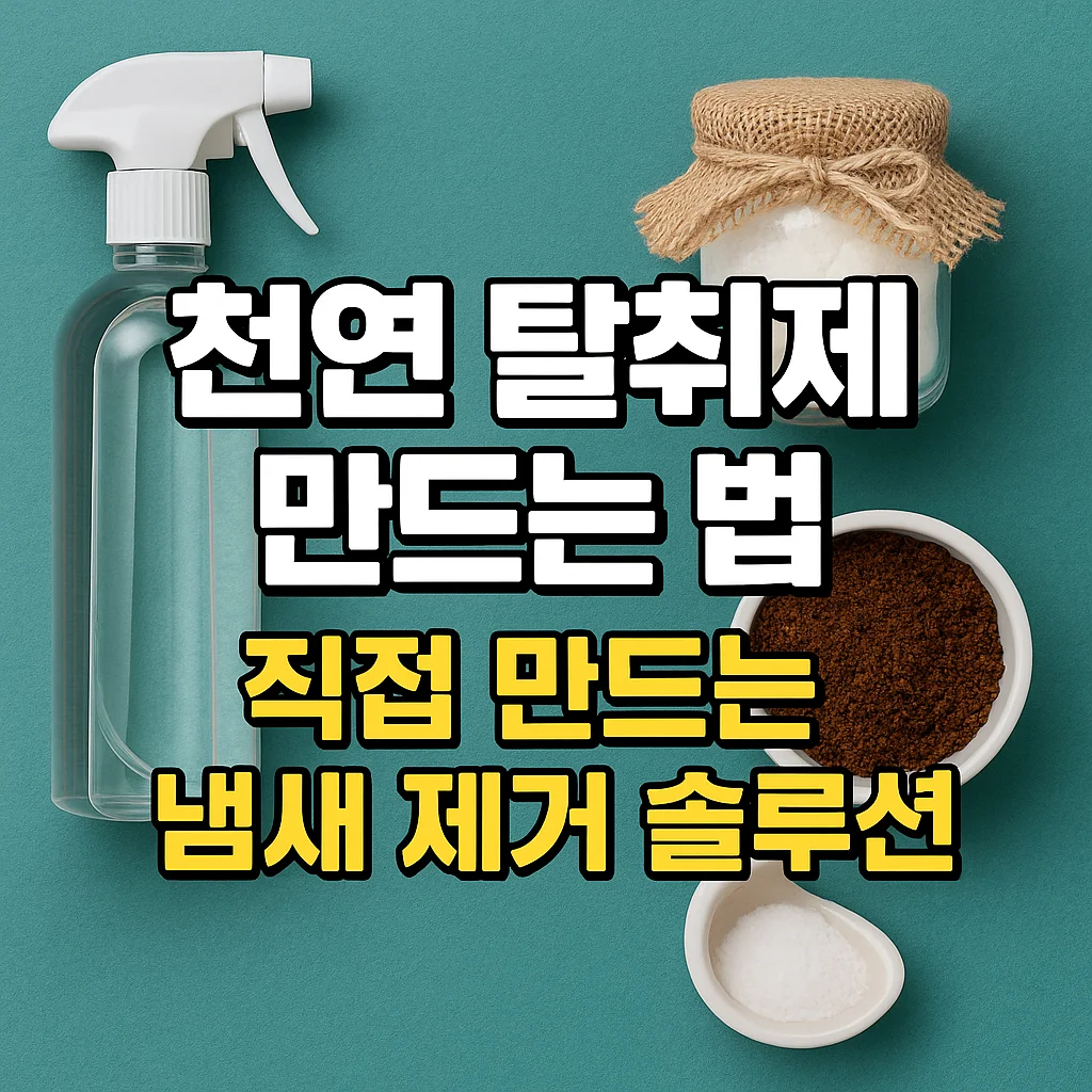 천연 탈취제 만드는 법