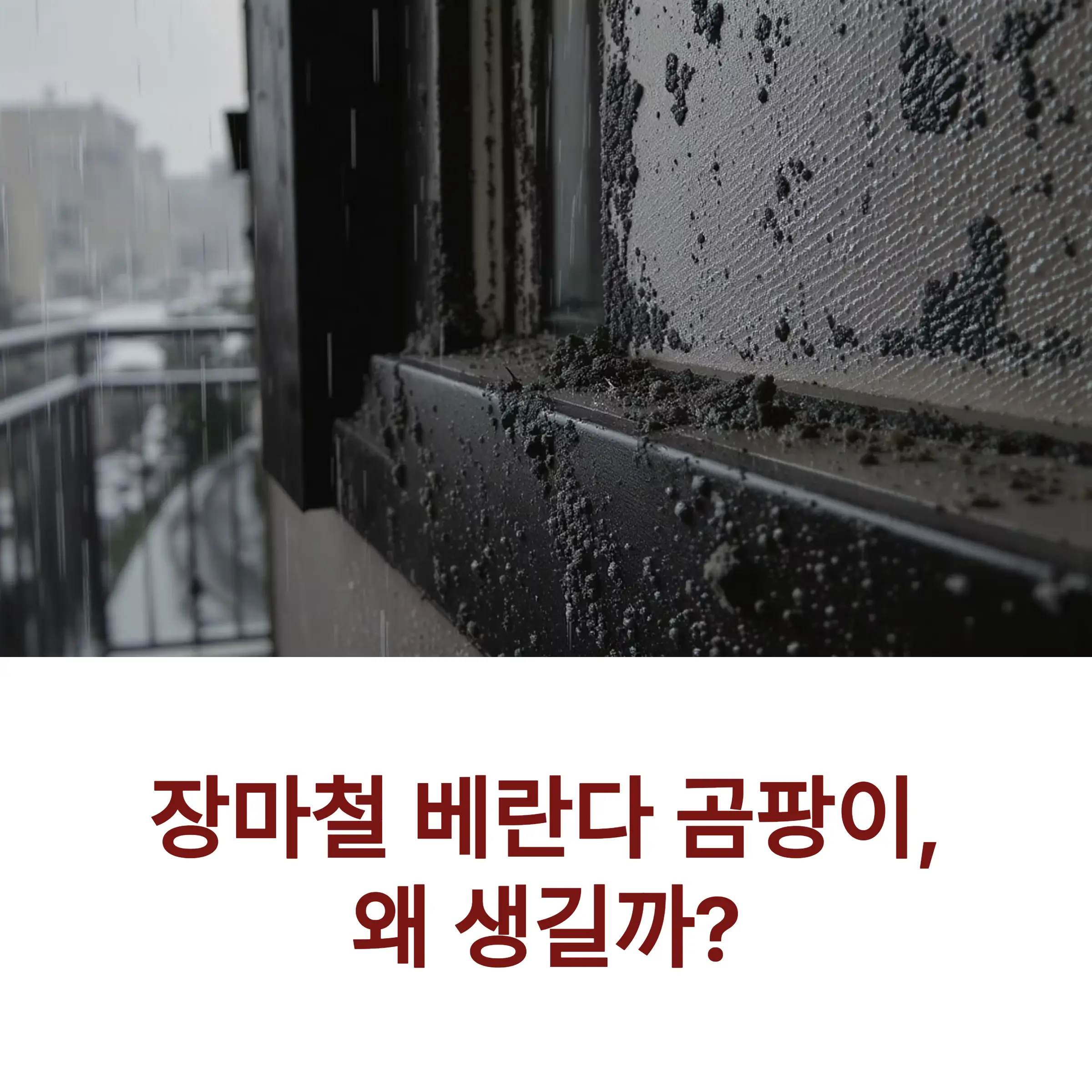 베란다 곰팡이 제거법