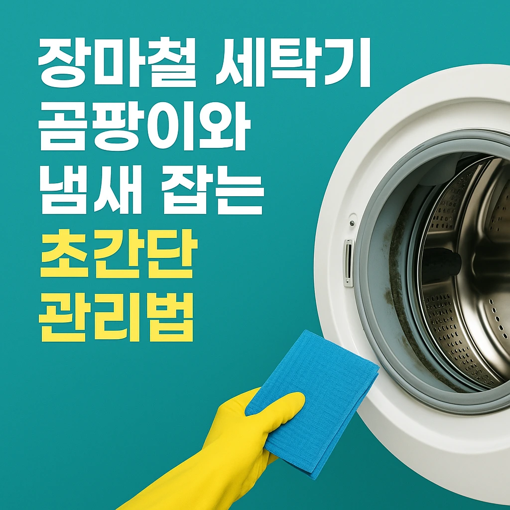 장마철 세탁기 곰팡이와 냄새 잡는 초간단 관리법