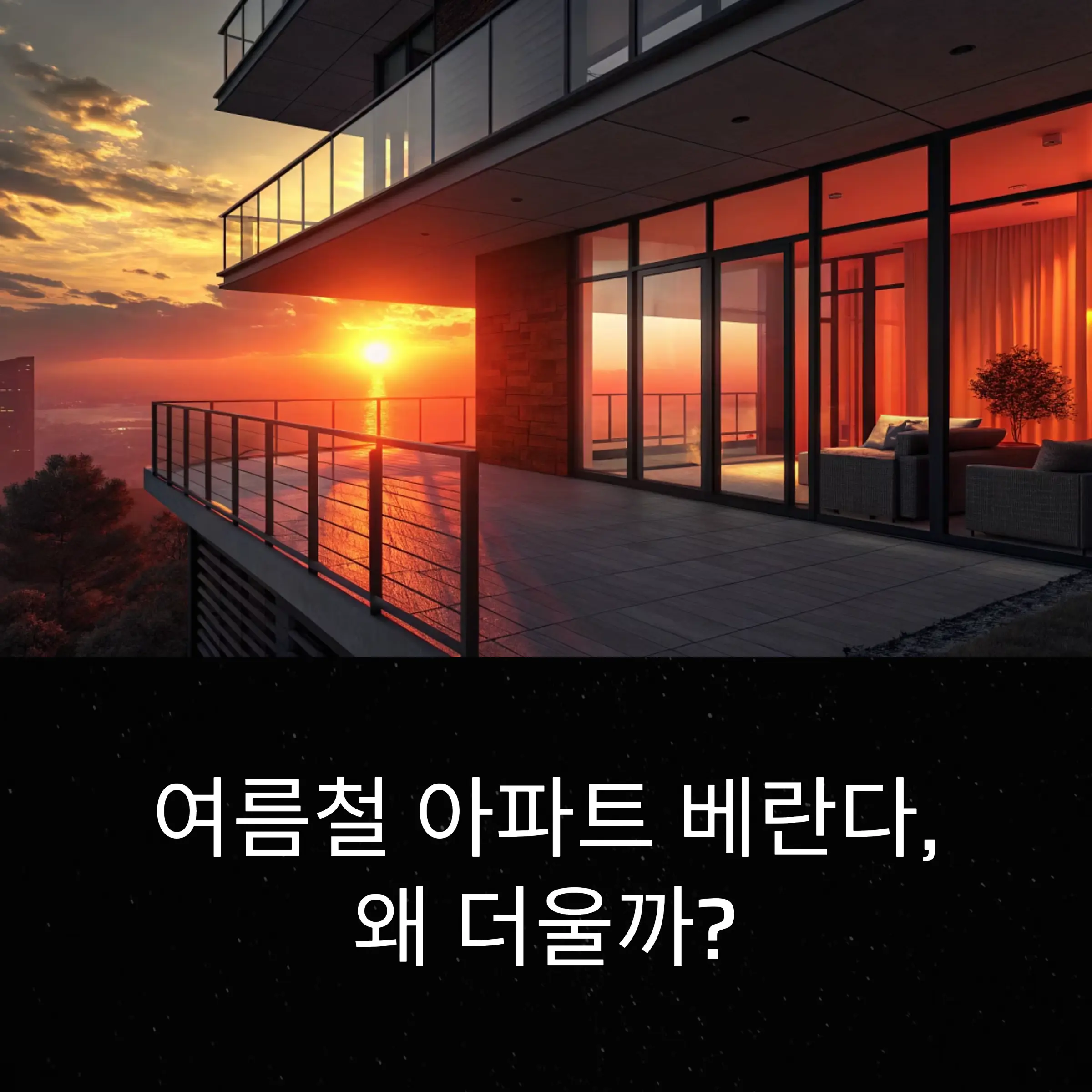 여름철 아파트 베란다 온도 낮추는 실속 아이디어 6가지