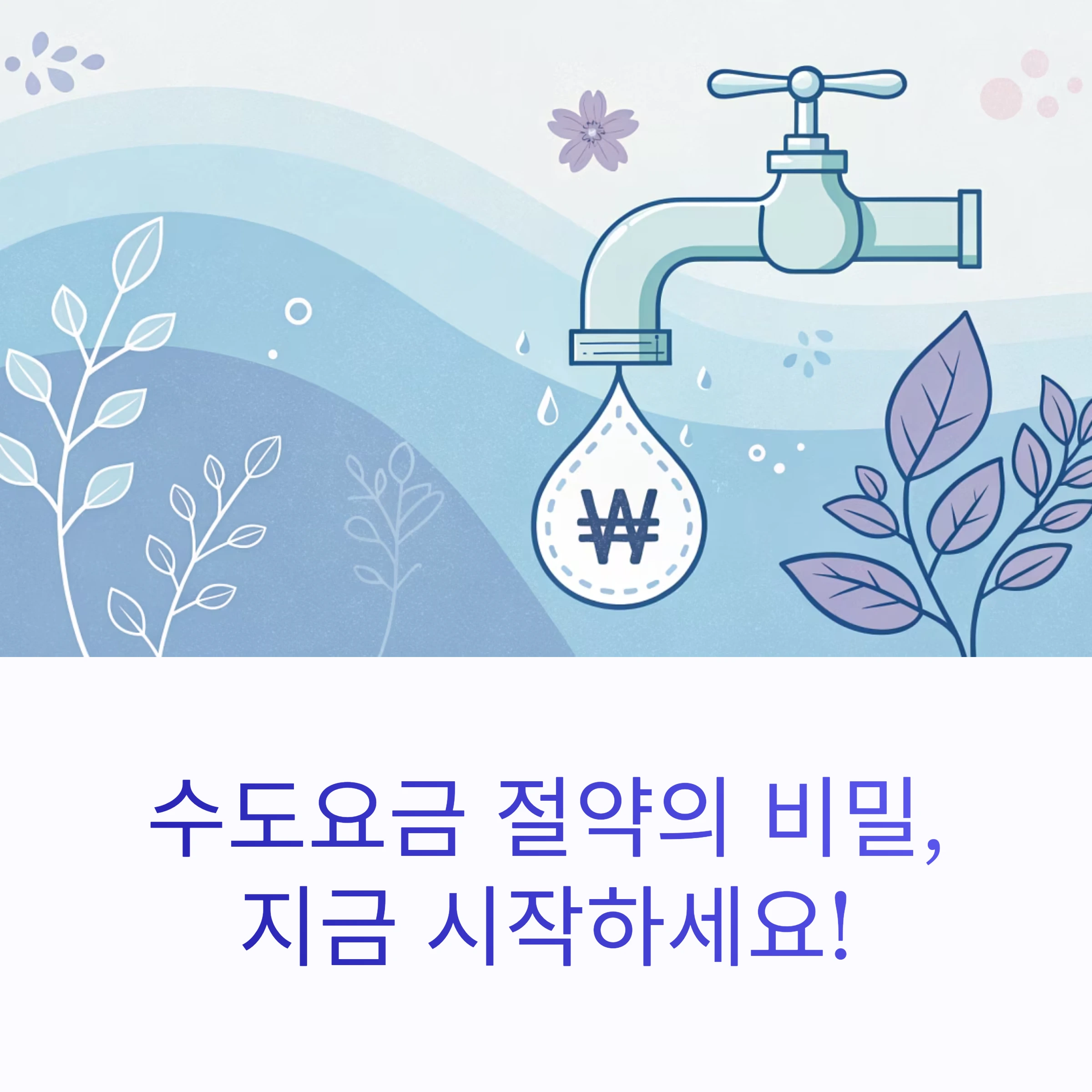 수도요금 아끼는 법